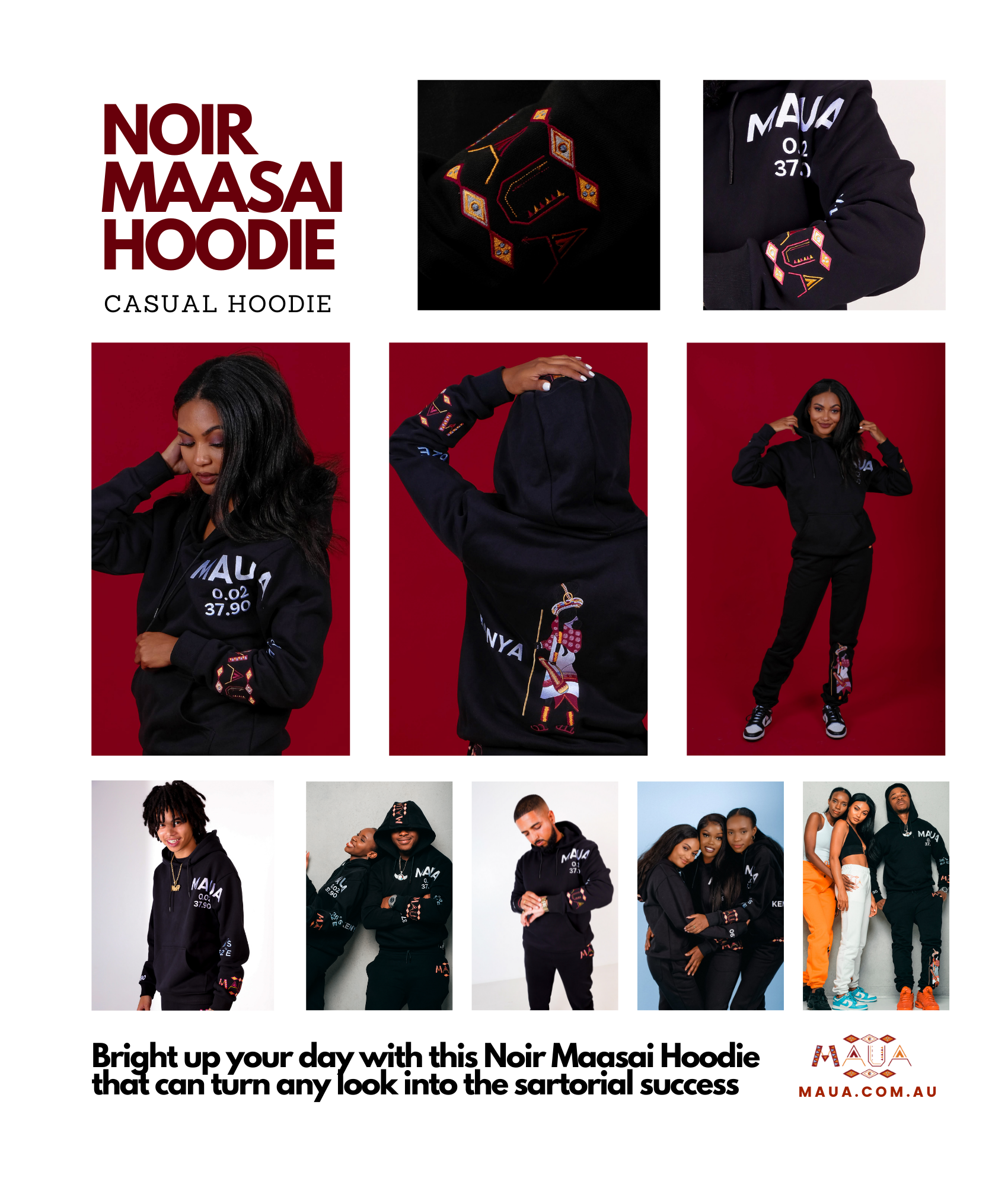 Noir Maasai Hoodie