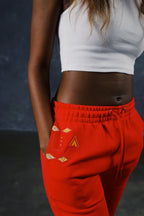 Moto Moto Red Sweat Pants