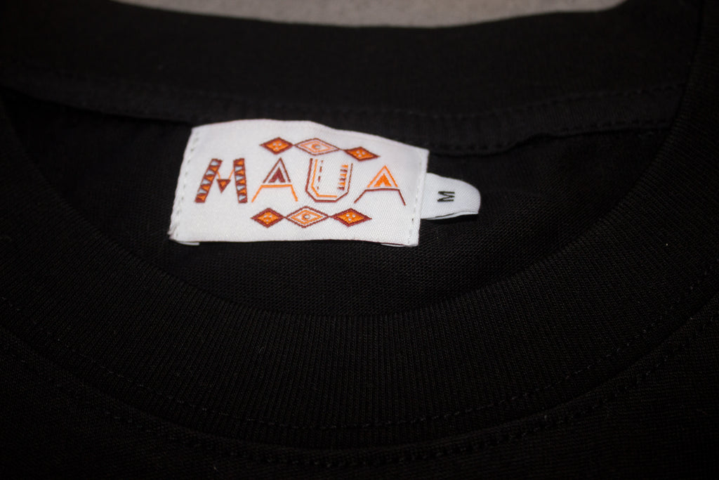 Yoruba Normal Essential Tee – Black |Signature Butterfly Embroidery