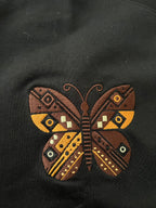 Yoruba Normal Essential Tee – Black |Signature Butterfly Embroidery