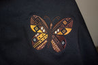 Yoruba Normal Essential Tee – Black |Signature Butterfly Embroidery