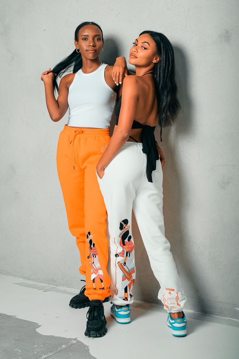 Versatile Terry Maasai Snowy Cotton Sweatpants